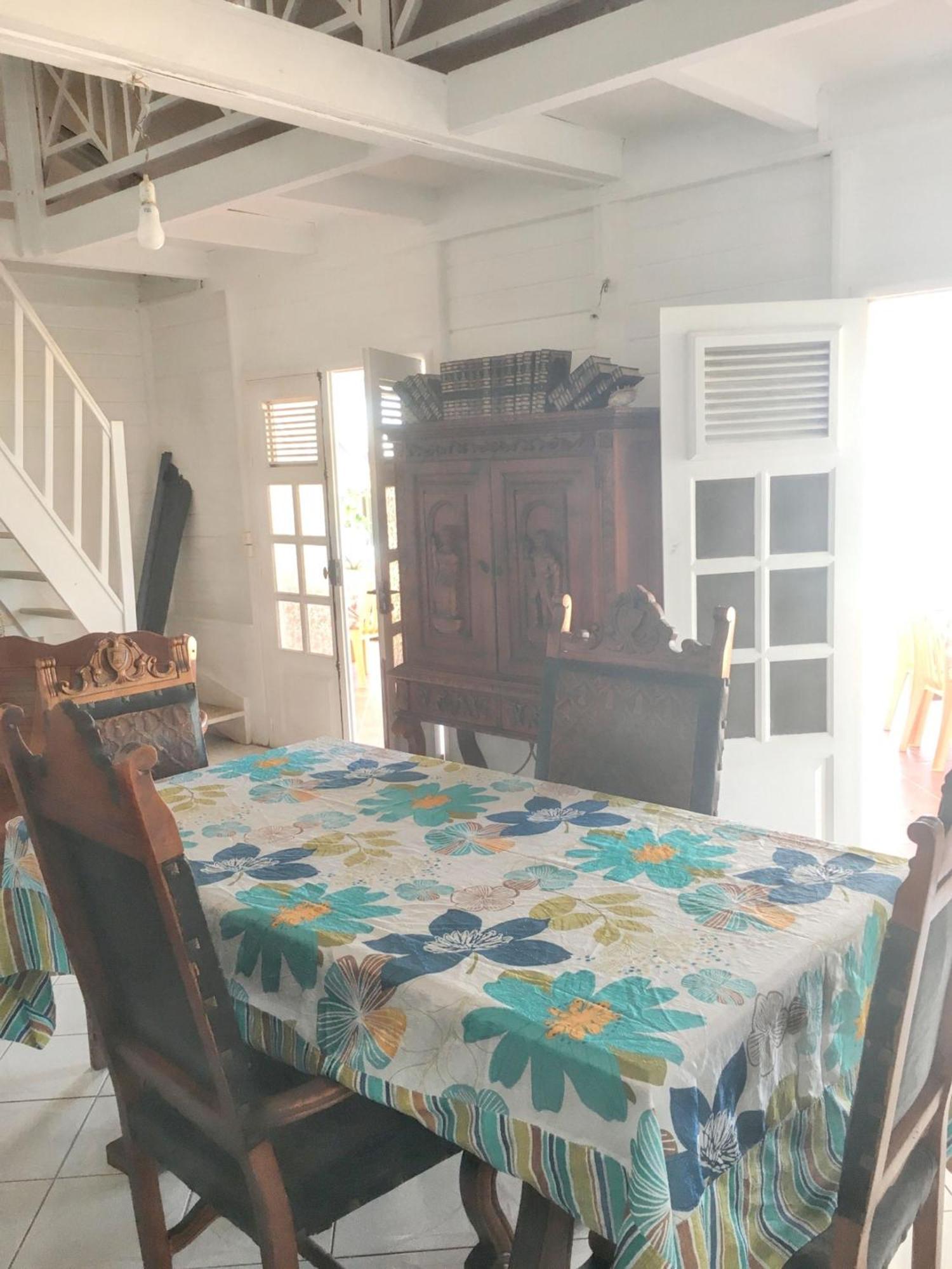 Villa Enchantee Avec Vue Sur Mer Et Piscine Au Carbet 勒卡尔贝 外观 照片
